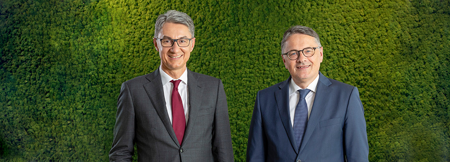 Roland Matt, Group CEO and Georg Wohlwend, Chairman of the Board of Directors (Photo)